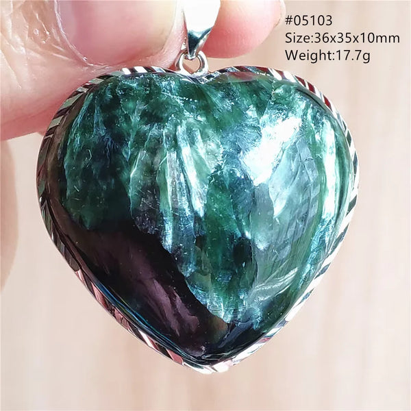 Green Seraphinite Pendant-ToShay.org