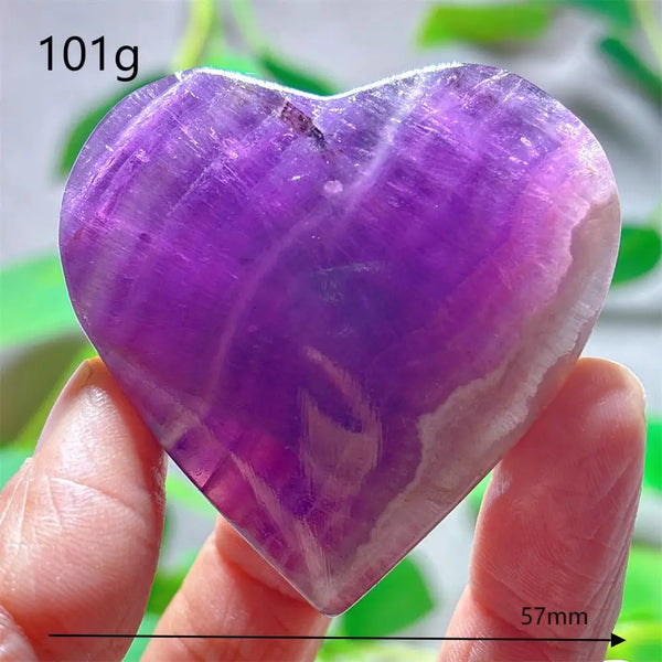 Rainbow Fluorite Heart-ToShay.org