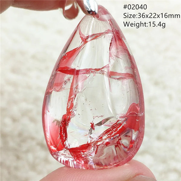 Red Limonite Quartz Pendant-ToShay.org