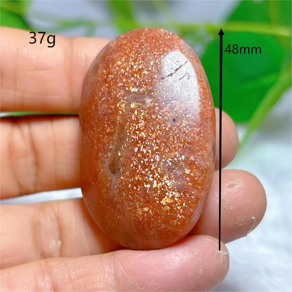 Gold Sunstone Palm Stone-ToShay.org