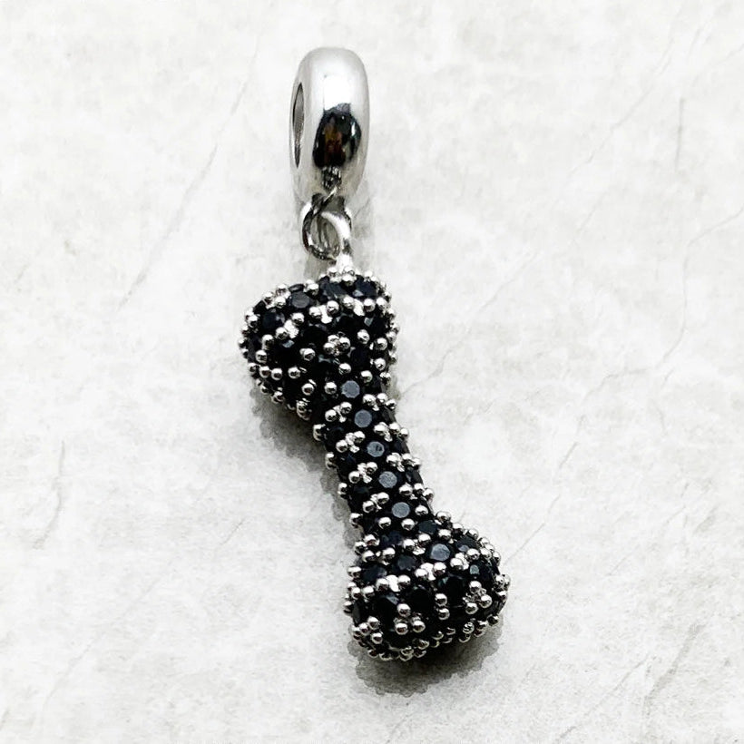 Black Silver Bone Charm-ToShay.org