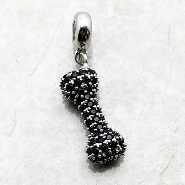 Black Silver Bone Charm-ToShay.org