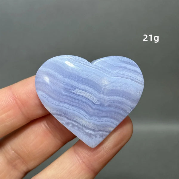 Blue Lace Crystal Heart-ToShay.org