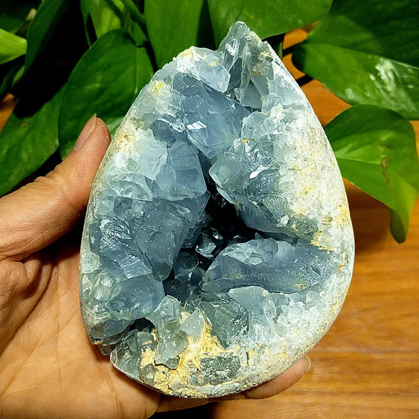 Blue Celestine Geode Crystal-ToShay.org
