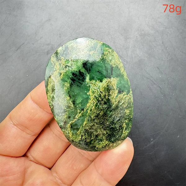 Green Verdite Palm Stone-ToShay.org