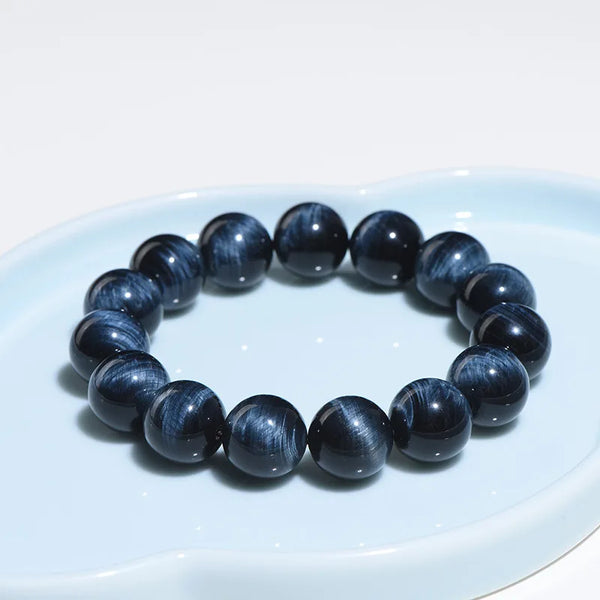 Blue Tiger Eye Stone Bracelet-ToShay.org