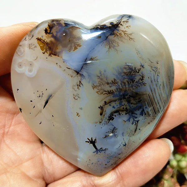 Yellow Moss Agate Heart-ToShay.org
