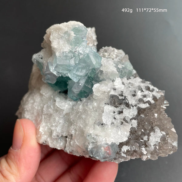 Green Fluorite Crystal Cluster-ToShay.org