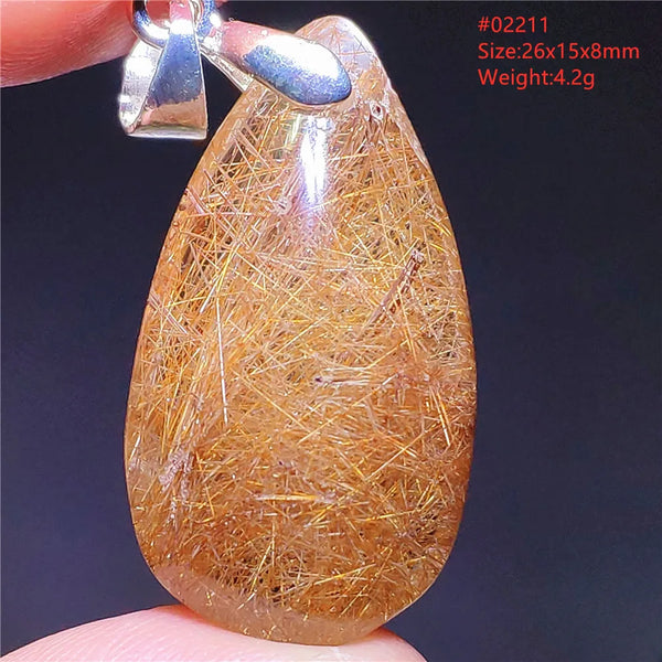 Yellow Rutilated Quartz Pendant-ToShay.org