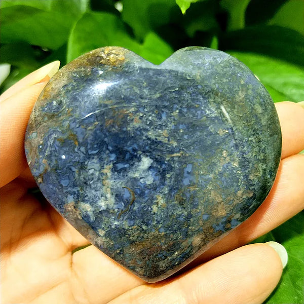 Green Moss Agate Heart-ToShay.org