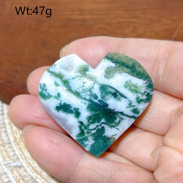 Green Moss Agate Heart-ToShay.org