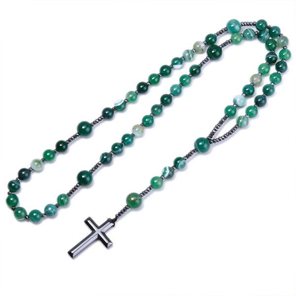Green Agate Rosary Beas-ToShay.org