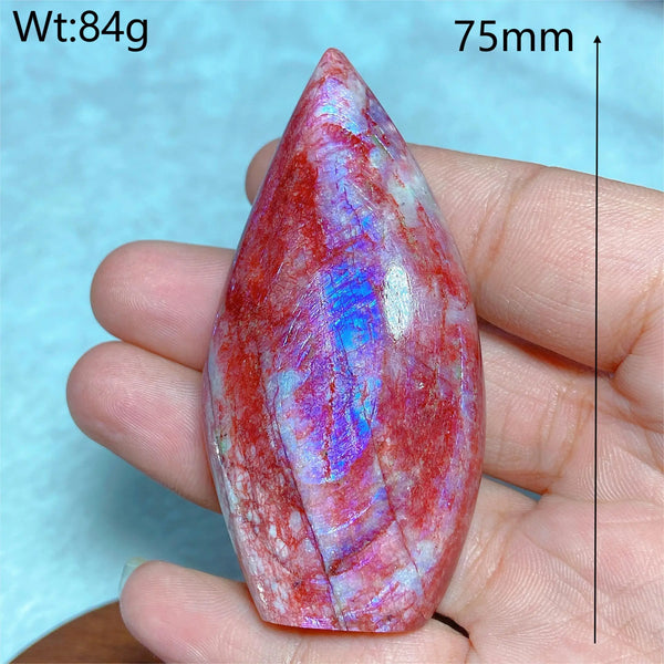 Red Purple Fire Quartz Moonstone-ToShay.org