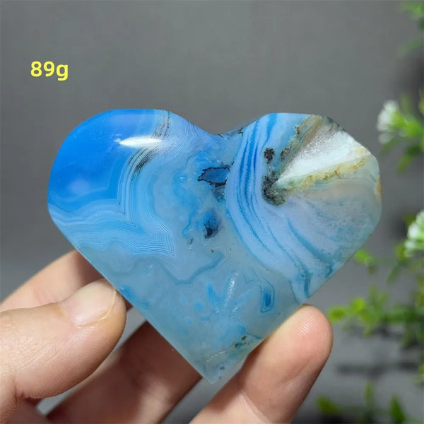 Blue Agate Heart-ToShay.org