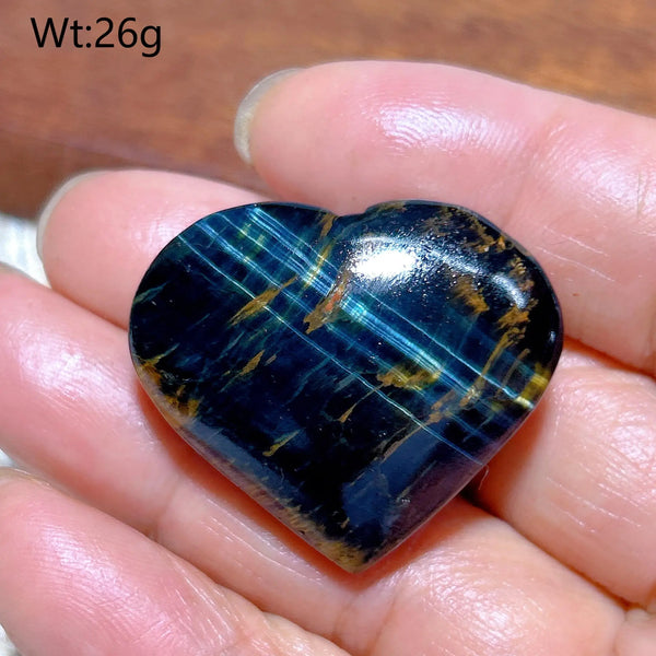 Yellow Blue Tiger Eye Heart-ToShay.org