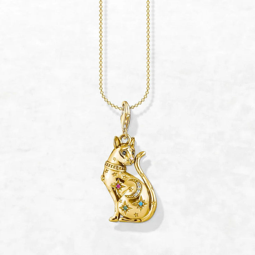 Gold Cat Stars Pendant-ToShay.org