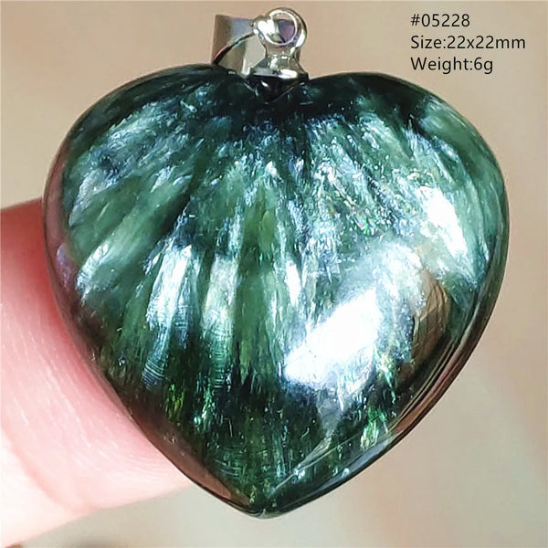 Green Seraphinite Pendant-ToShay.org