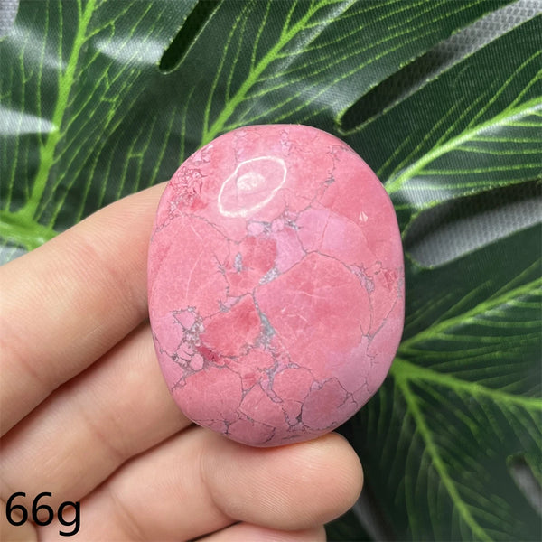 Pink Peach Jade Palm Stone-ToShay.org