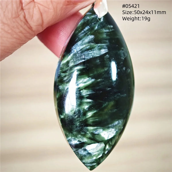 Green Seraphinite Pendant-ToShay.org