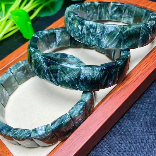 Green Seraphinite Bracelet-ToShay.org