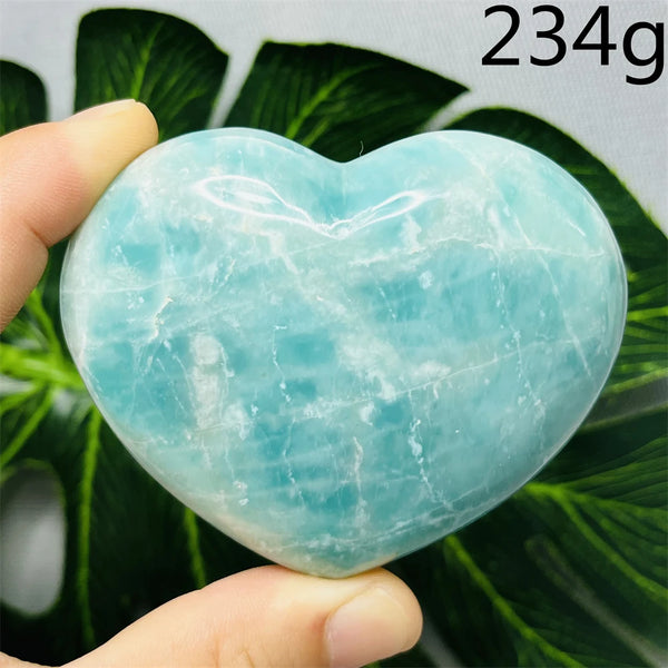 Blue Amazonite Stone Heart-ToShay.org