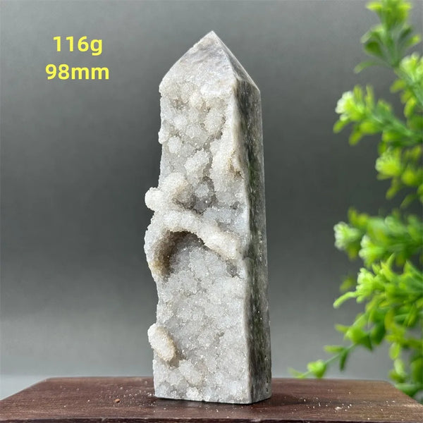 Purple Sphalerite Geode Obelisk-ToShay.org