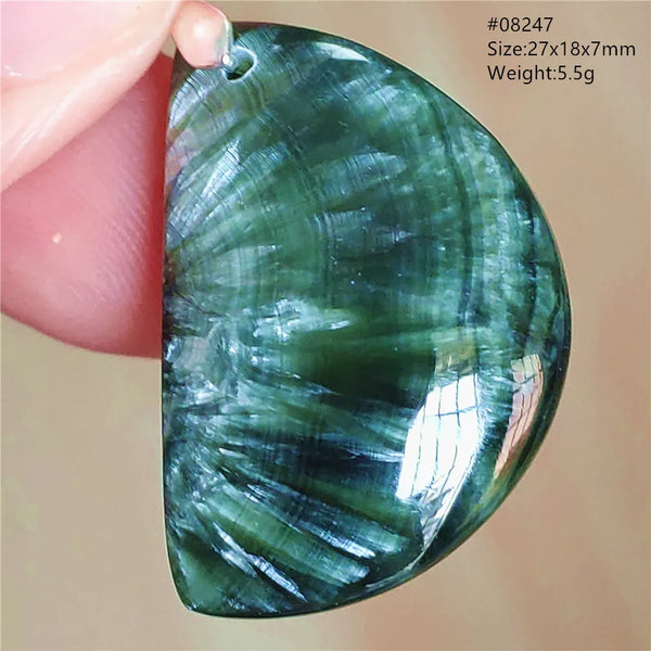 Green Seraphinite Pendant-ToShay.org