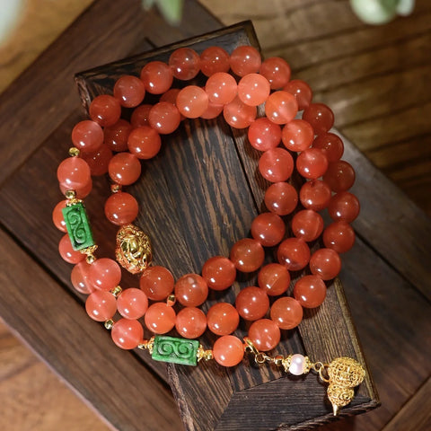 Red Agate Wrap Bracelet-ToShay.org