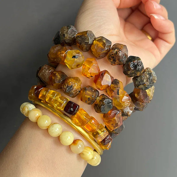 Yellow Amber Bracelets-ToShay.org