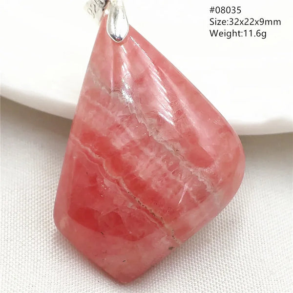 Red Rhodochrosite Pendant-ToShay.org