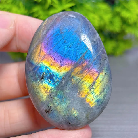 Purple Labradorite Palm Stone-ToShay.org