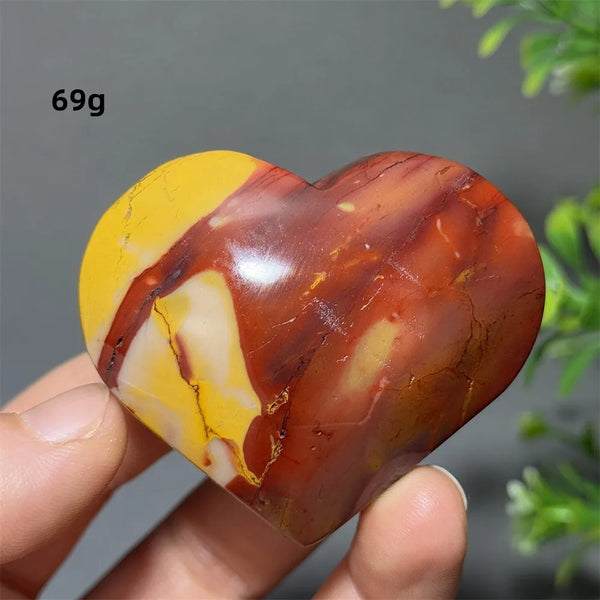 Yellow Mookaite Heart-ToShay.org