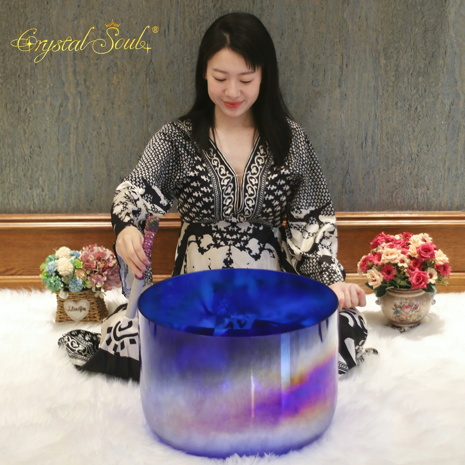 Purple Cosmic Crystal Singing Bowl-ToShay.org