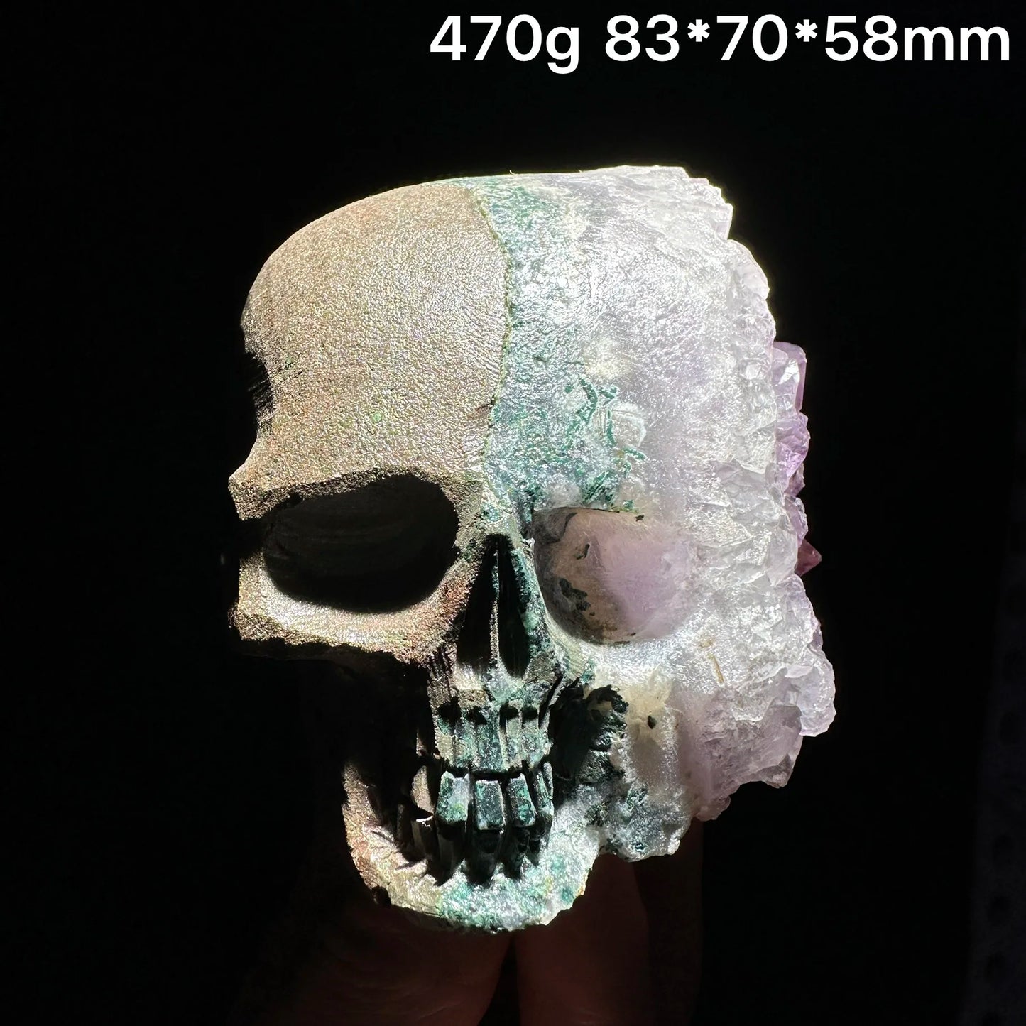 Purple Amethyst Skull Cluster-ToShay.org