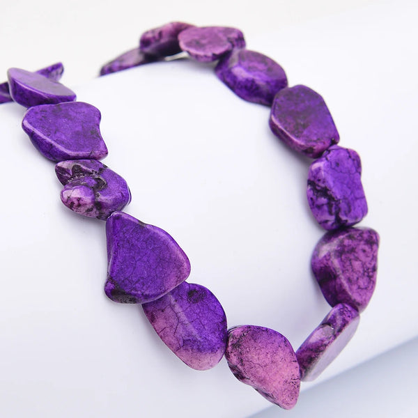 Purple Turquoise Slice Beads-ToShay.org