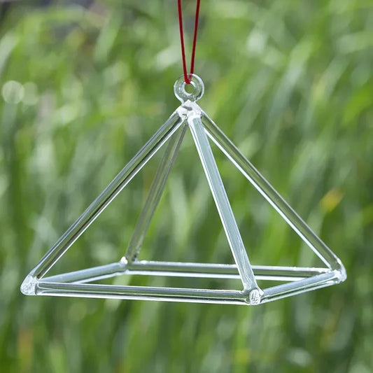 Clear Crystal Singing Pyramid-ToShay.org