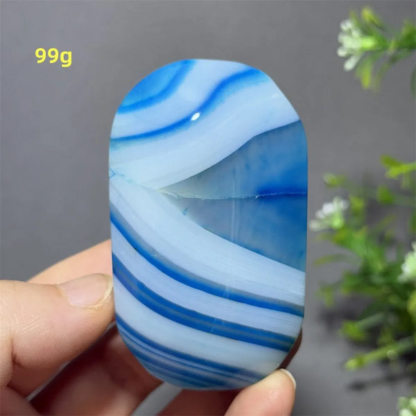 Blue Sapphire Striped Agate-ToShay.org