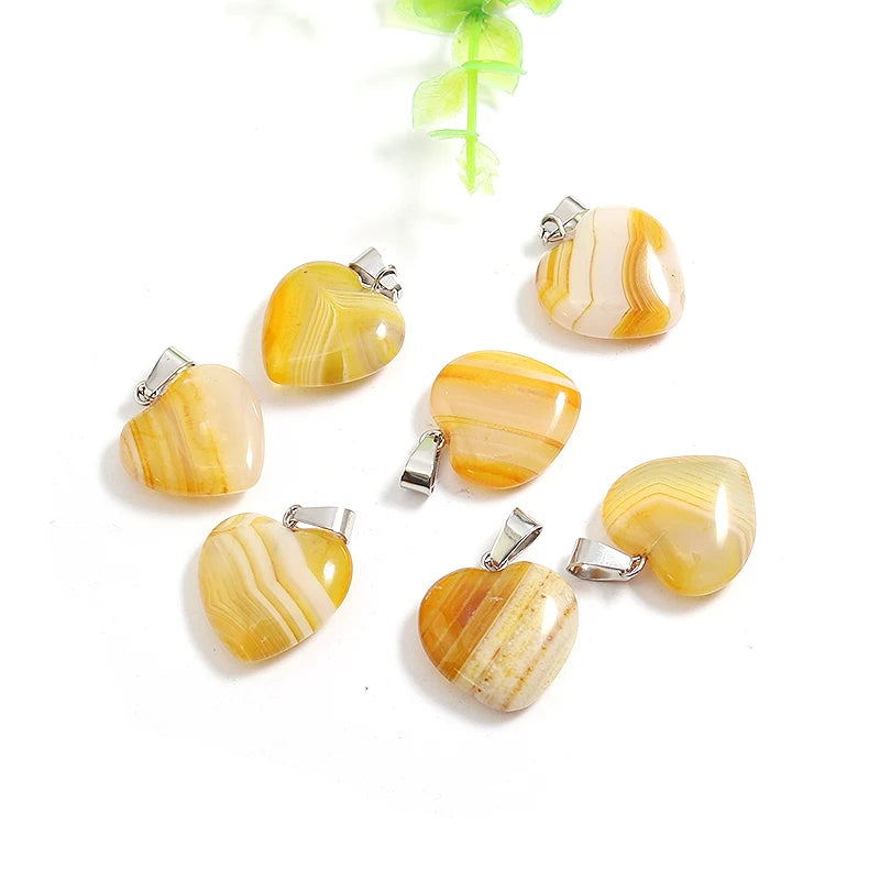 Mixed Stripe Agate Hearts-ToShay.org