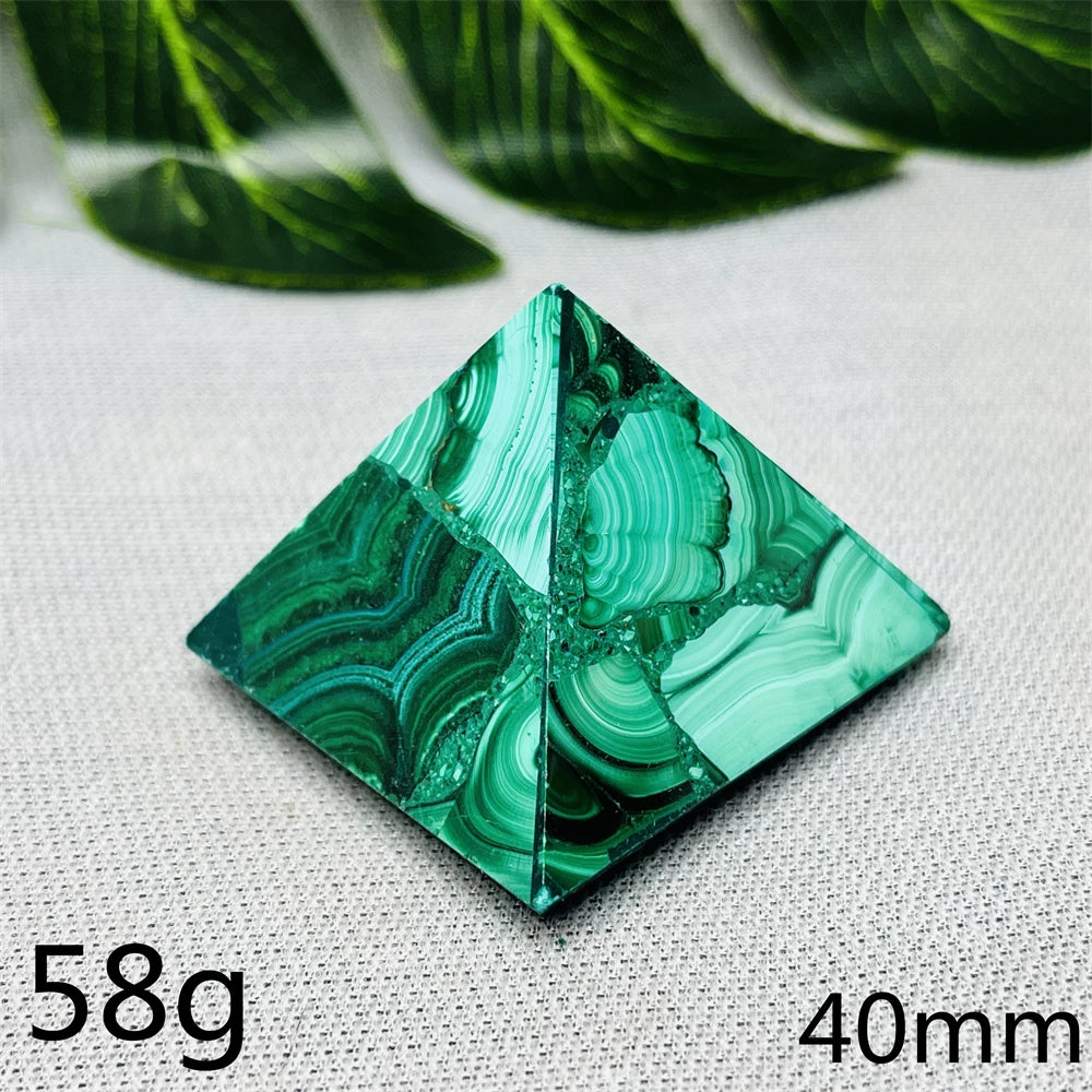 Green Malachite Pyramid-ToShay.org