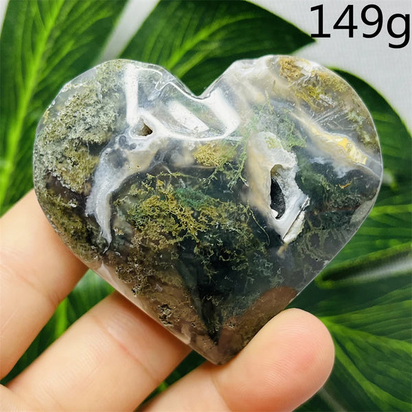 Green Moss Agate Heart-ToShay.org
