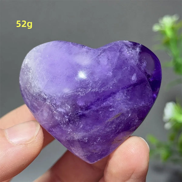 Purple Amethyst Heart-ToShay.org