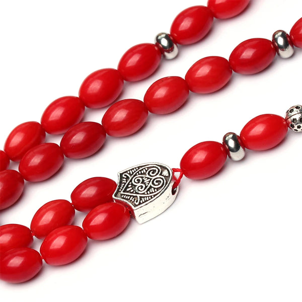 Red Coral Prayer Beads-ToShay.org