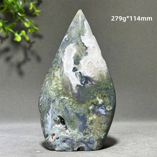 Green Aquatic Agate Torch-ToShay.org