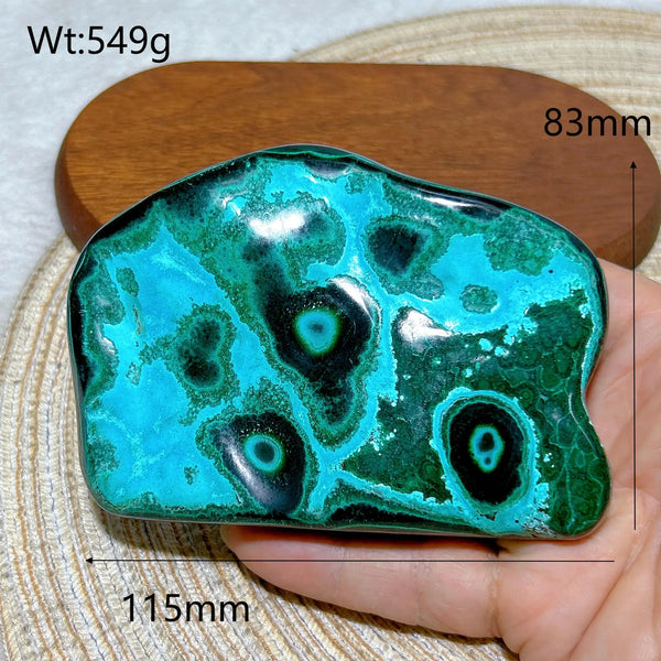 Blue Chrysocolla Azurite Stone-ToShay.org