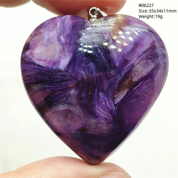 Purple Charoite Pendant-ToShay.org