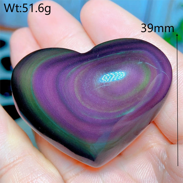 Rainbow Obsidian Heart-ToShay.org