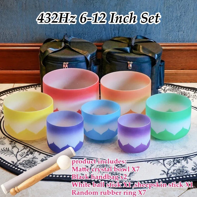 Frosted Crystal Singing Bowls-ToShay.org