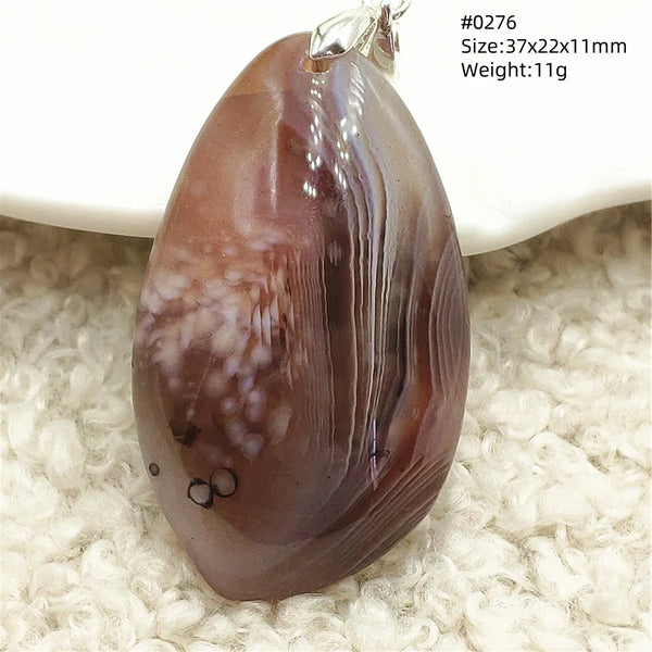 Grey Lace Agate Pendant-ToShay.org