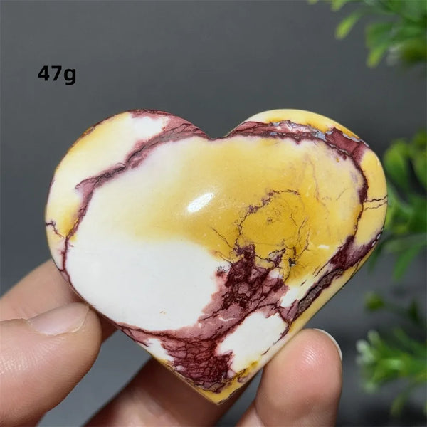 Yellow Mookaite Heart-ToShay.org