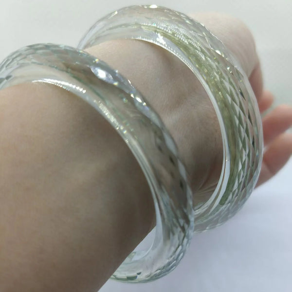 Mixed Moissanite Bangle-ToShay.org